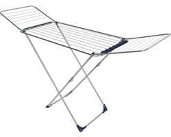 Jolly Super Waslijn x-poten staal - Gimi - grijs folding wall laundry rack