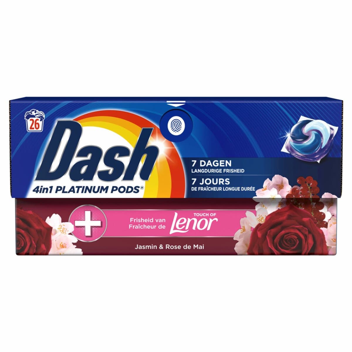 Dash Wasmiddelcapsules 4in1 Pods Jasmin & Rose de Mai - 26 stuks — afbeelding 1