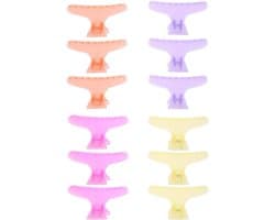 12 Stks/set Vlinder Haarspeld, Vlinder Holding Haar Clip Haar Sectie Klauw Clip Kappers Tool — afbeelding 1