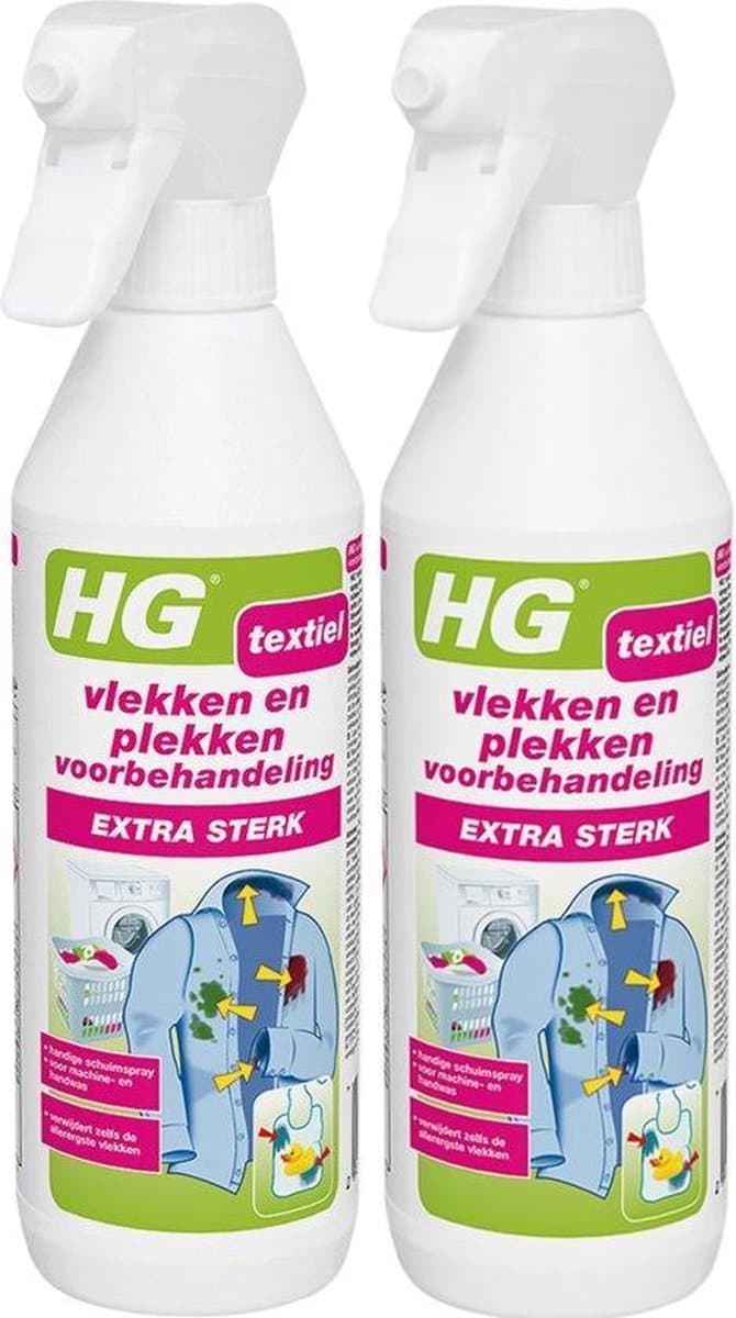 HG vlek & plekken textiel spray extra sterk - 2 Stuks ! — afbeelding 1