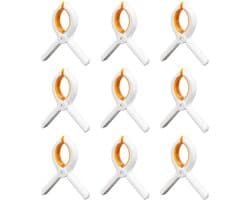 Dailygoods - Set van 9 Antislip Handdoekknijpers voor Strand en Zwembad