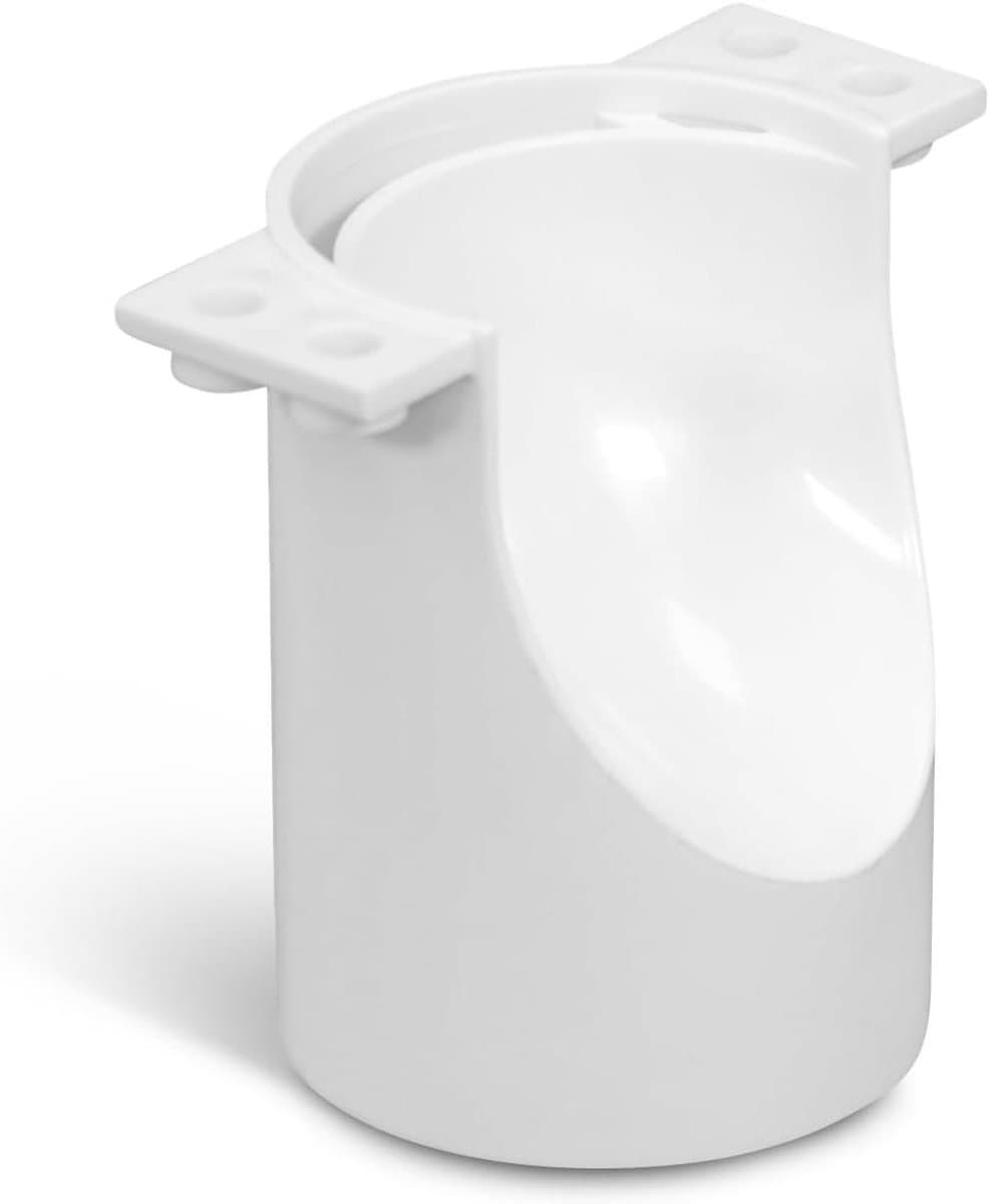 Afvoertrechter Wasmachine - Condensaat Afvoer - Dubbele Afvoer - Praktisch Clip-on Ontwerp - 2.3" Diepte - Wit — afbeelding 1