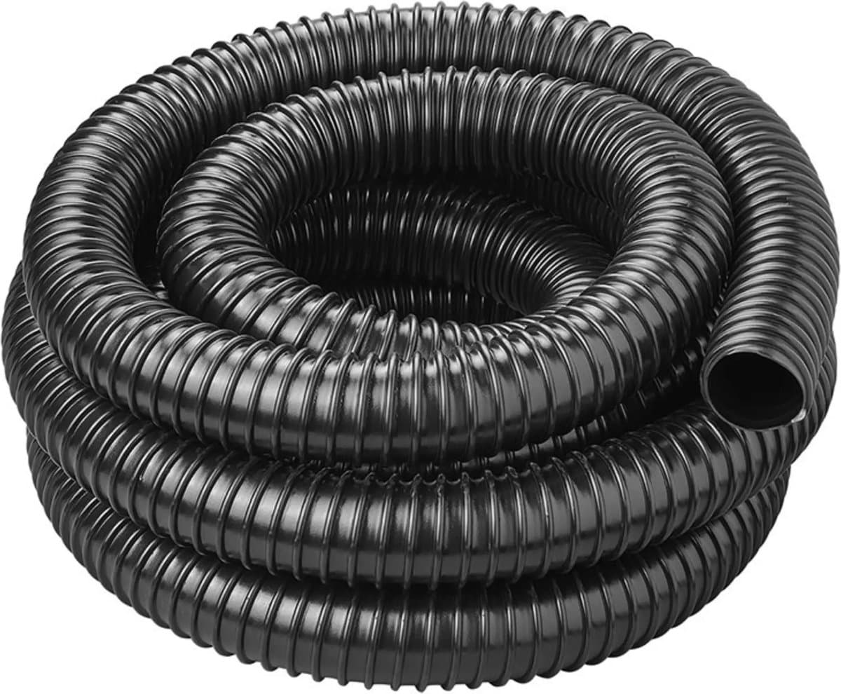 ProPlus Afvalwaterslang - 5 m - Afwatering - Temperatuurbestendig - Flexibel en Uittrekbaar - ø 40 mm - Voor het Geleiden van Afvalwater vanuit caravans/campers, vijvers en zwembaden - Afvoerkanaal - Zwart — afbeelding 1