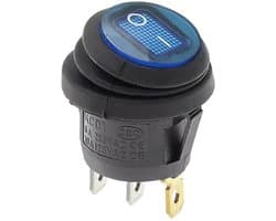 KCD1- Waterdichte ronde tuimelschakelaar 25 mm SPST 250V