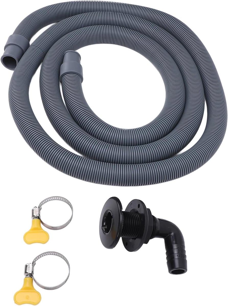 Bilge Pomp Slang - Afvoer Kit - Watersport Boot - Hoge Druk Bestendig - 2 Meter 19mm - Zwart — afbeelding 1