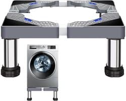 Apparaatvoetstuk - Verhoger Standaard - Wasmachine Koelkast - Zwaar Uitgevoerd Roestvrij Staal - 60x60x20cm