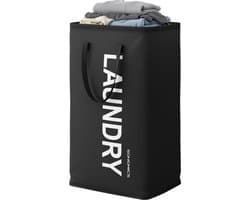 SONGMICS RLH001BH01 - Opvouwbare Wasmand - 80 L Inhoud - Met Handgrepen - Waterafstotend — afbeelding 1