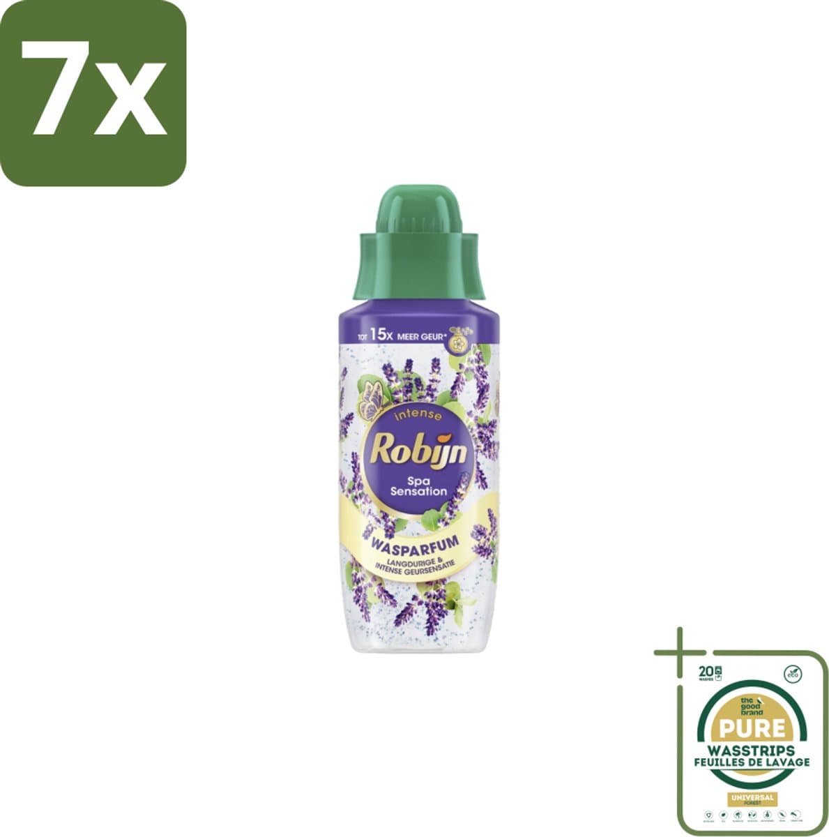 7 x Robijn Wasparfum Spa Sensation 324 ml - Grootverpakking - Wasparfum - Wasmiddel - Geur - Spa Geur - Natuurlijke Geur — afbeelding 1