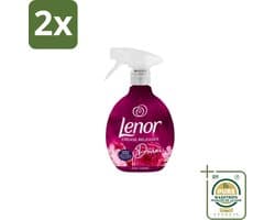 Lenor – Crease Releaser Spray – Divine Ruby Jasmine – Kreukverwijderaar & Textielverfrisser – 500 ml - Voordeelverpakking - 2 stuks - Crease Releaser - Kleding opfrissen