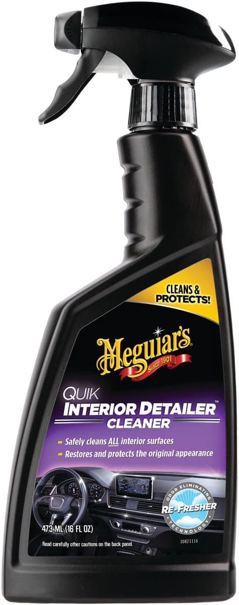 Meguiar’s Quik Interior Detailer 473ml – Interieurreiniger Auto – Voor Leer, Kunststof & Vinyl – Natuurlijke Finish — afbeelding 1