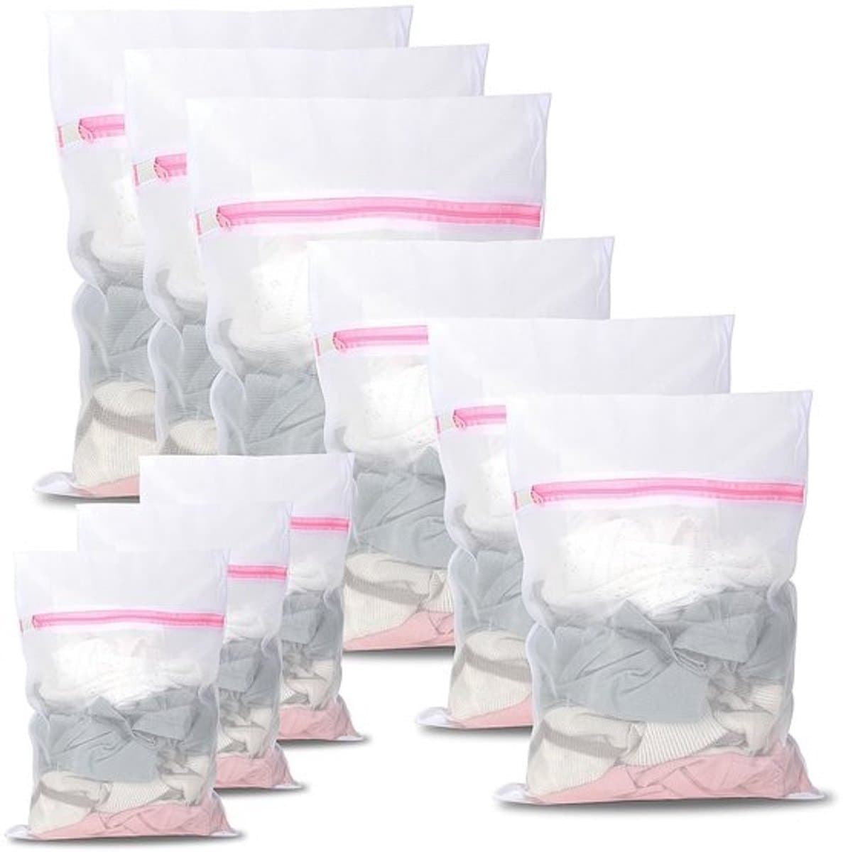 Wasnetten set van 9 stuks, herbruikbare waszakken voor kleding, ondergoed en schoenen — afbeelding 1