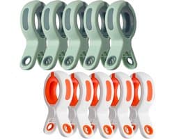 Kledingclips 10 Stuks Groot - Antislip Tussenstuk - Windbestendig - Ideaal voor Handdoeken op het Strand - ShopVlot
