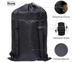 Stunq® Waterdichte Plunjezak met Rugzakfunctie - Zwart