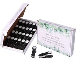 Wasknijpers wasknijpers met drukveren van roestvrij staal en Soft Grip Softgrip Soft Touch Soft-Touch zwart wit