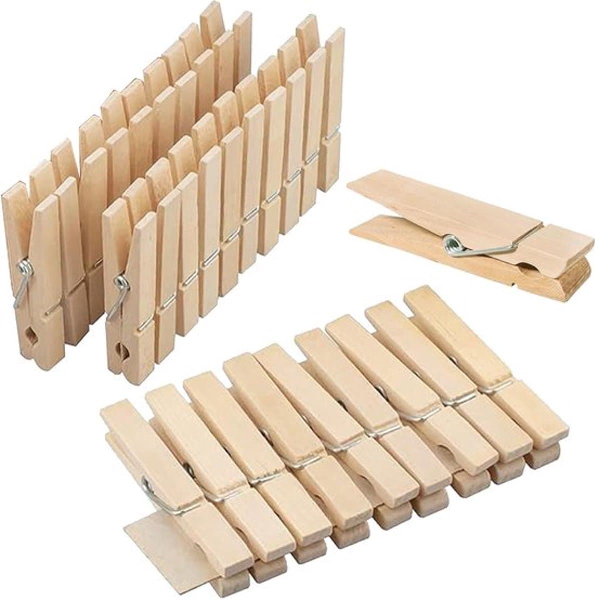 Decoratieve houten wasknijpers set, 30 stuks Allecto Plus — afbeelding 1
