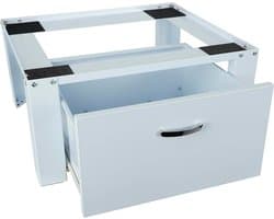 Wasmachine Onderstel - Wasmachine Verhoger - Rugontlasting - Met Geïntegreerde Lade - 30 cm Hoog - Wit