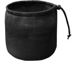 Wasknijpertas Opbergtas - Klemmenhouder Organizer - Wasknijpers Opbergen - Ademend Mesh Materiaal - 14 x 16 cm - Zwart