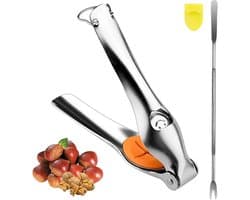 Multifunctionele RVS Kastanjeknijper - Snelle Kastanjenschiller en Gereedschap voor Eenvoudig Pellen van Kastanjes