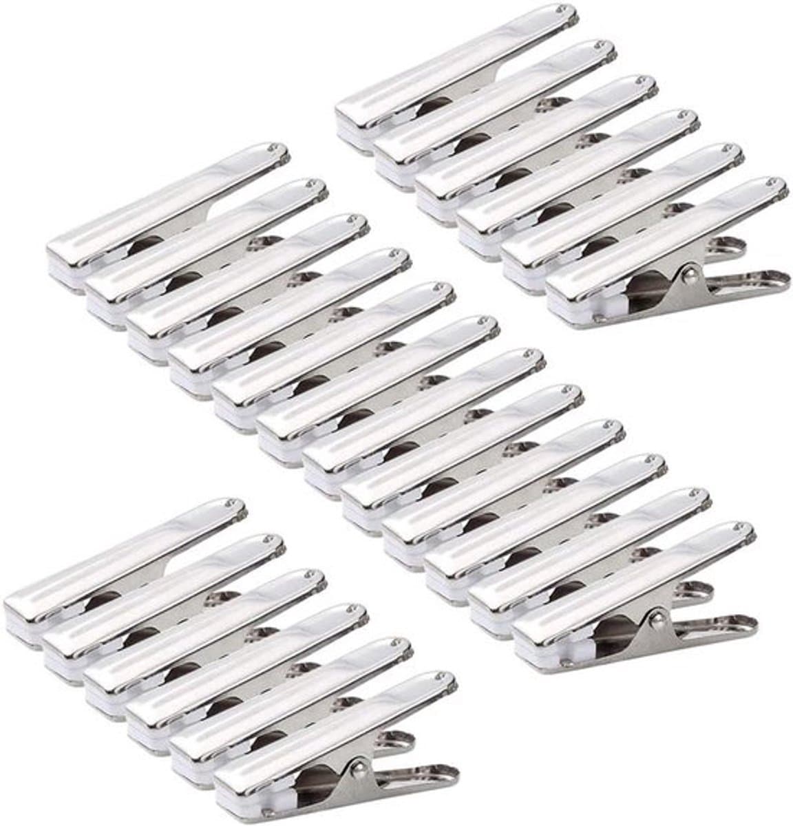 80 stuks wasknijpers - roestvrij staal - duurzaam - zachte grippad - handdoeken - sokken - ondergoed - kleding — afbeelding 1
