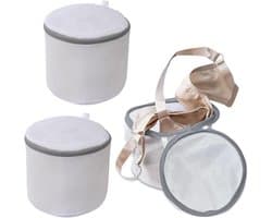SnelShoppen - 3 Stuks Wasnetten Beha voor Wasmachine, 17 x 15 cm, Duurzame Waszakken voor Ondergoed, Schoenen, Fijne Wasnetjes, Herbruikbaar Polyester
