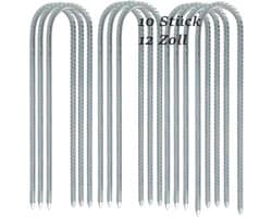 Solidchoice - 10 Stuks 30 cm Grondankers voor Tenten en Tuin