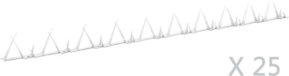 vidaXL - Muurspikes - 25 - st - 1 - m - staal — afbeelding 1