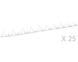 vidaXL - Muurspikes - 25 - st - 1 - m - staal — afbeelding 1