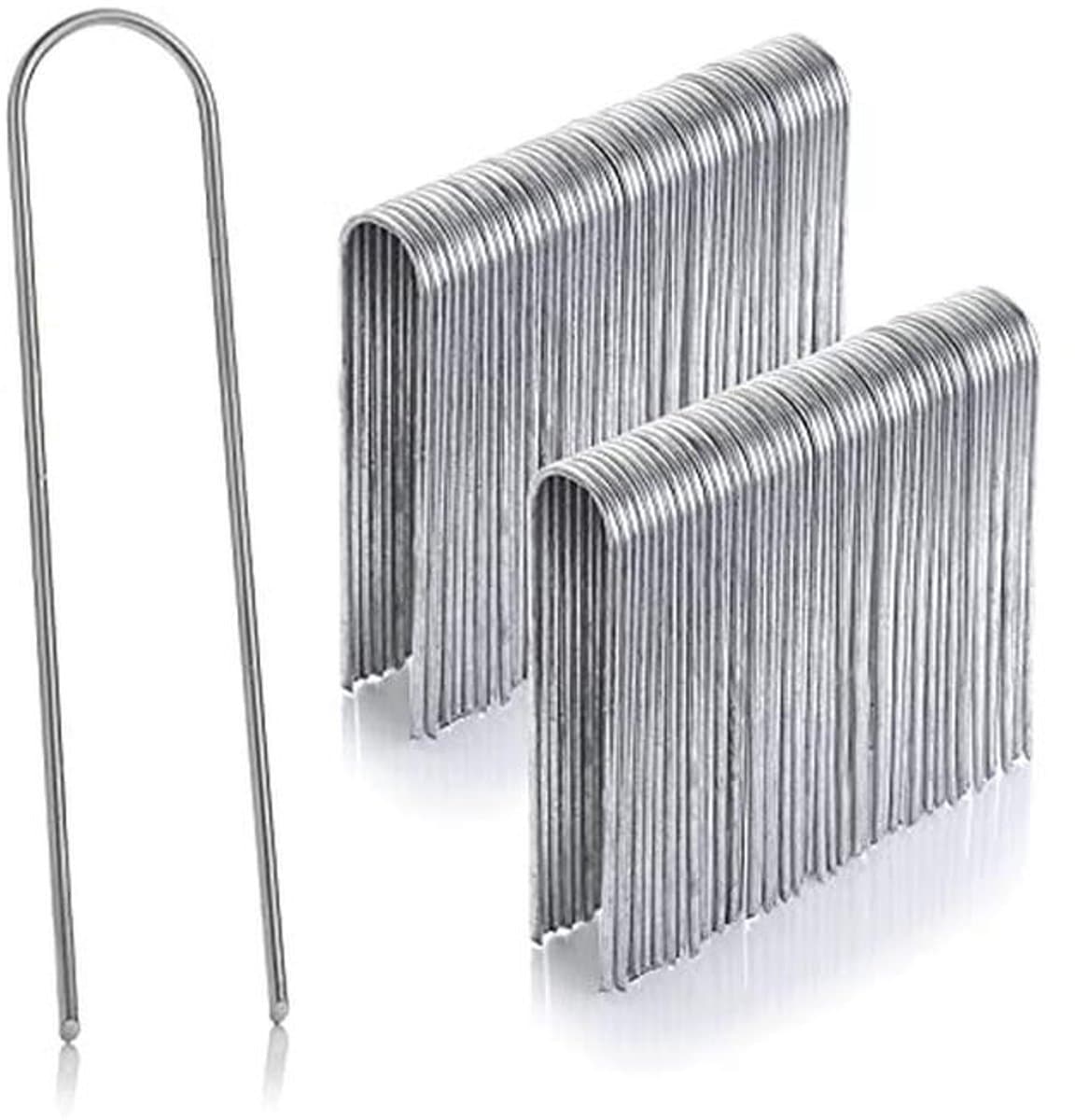 GardenMate®, 100 grondankers, verzinkt, staaldraad 150 mm lang, 25 mm breed, staaldraad, dikte 2,9 mm — afbeelding 1