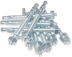 Zware anker bouten 5 stuks M8 80 mm verzinkt bevestigingsmateriaal voor beton en natuursteen