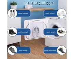Set van 2 waszakken met rits voor schoenen en kleding, 40 x 40 cm, lichtgewicht en herbruikbaar, ideaal voor delicate was en sneakers