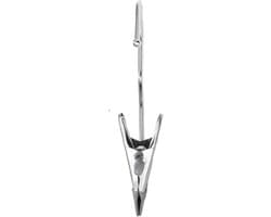 Kledinghaken met Clips - Wasknijpers Sokken - Ruimtebesparend Drogen - Roestvrij Staal - 30 stuks - Wit