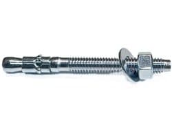 Wiglankers Staal - Montageschroeven Beton - Intensieve Montage - Keilanker Design - 5/8 x 4-1/2 inch - Zilver