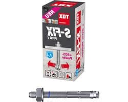 Boutanker - Metaalanker - Zware Bevestiging - Gescheurd Beton Geschikt - M8x75/10mm - Roestvrij Staal — afbeelding 1