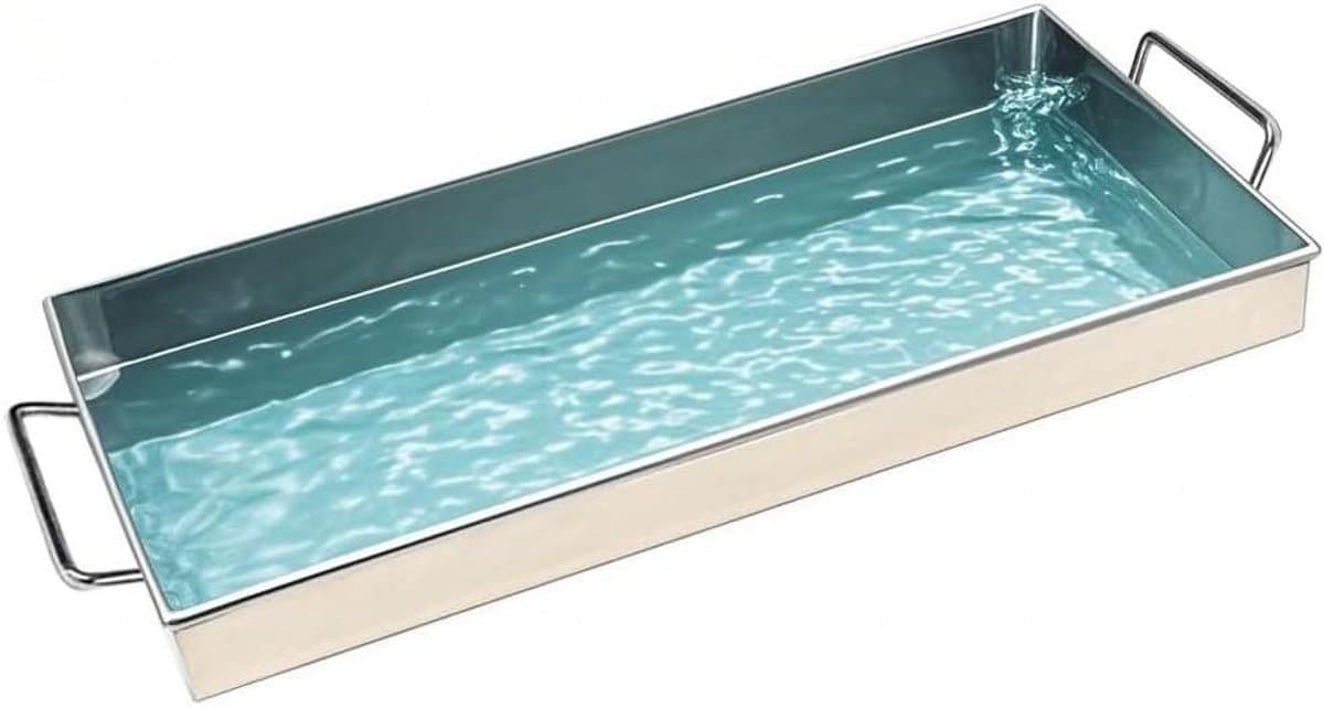 Opvangbak Wasmachine - Lekbak Roestvrijstaal - Apparaten Beschermen - Stevig Metaal - 30x60cm - Zilver — afbeelding 1