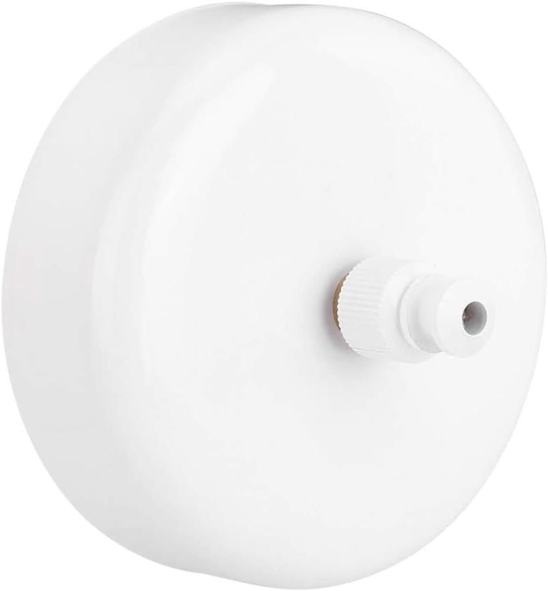 Intrekbare Waslijn - Waslijn Uittrekbaar - Kleding Drogen - Roestvrij Staal Basis - 1 Meter - Wit — afbeelding 1