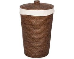 Wasmand Verfijnd - BASKET WB, donker rotan.