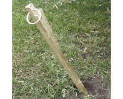 Grondanker - Grondharing Stormanker - Tenten Bevestigen - Verzinkt Metaal - 59 cm - Zilver