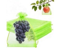 Beschermzak Druiven - Fruit Beschermer - Tuinieren Buiten - Met Trekkoord - 15 x 20 cm