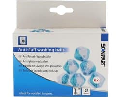 Wasbal Kunststof - Anti Pluis Ballen - Pluisvrij Wassen - Herbruikbaar Ontwerp - 6 Stuks 40mm