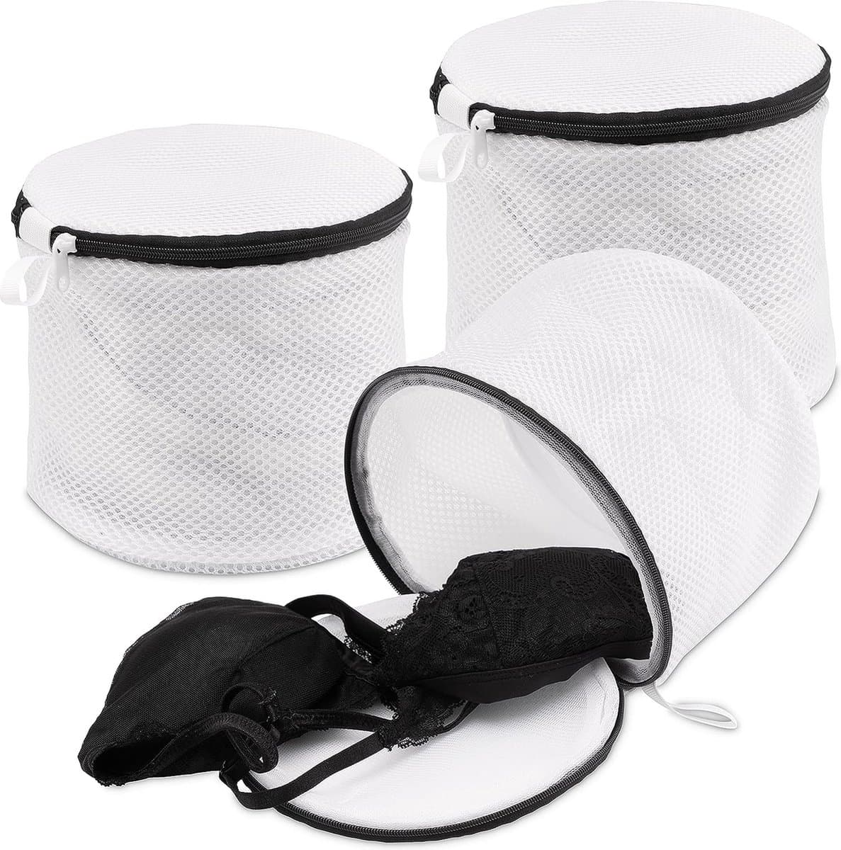 BH wasnet voor de wasmachine / droger 3 stuks - lingerie en fijne waszak, waszak organizer, ideaal voor alle soorten kleding, beha's en ondergoed - set van 3 — afbeelding 1