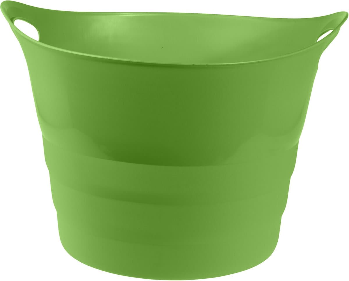 Excellent Houseware Flexibele emmer - groen - 43 liter - kunststof - 45 x 38 cm — afbeelding 1
