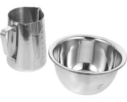 1set Creatieve Kaars Verwarmingsset Compacte Niet-klevende Wax Smeltpan Met Handvat Veilige Betrouwbare Accessoire Voor Thuisgebruik Kaarsen Maken