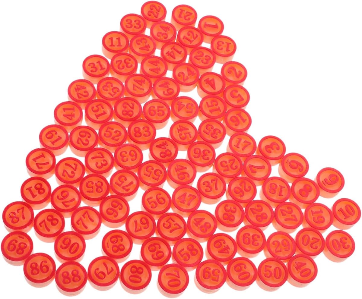 1set Vervangende Schaakstukken Voor Bingo Spellen Nummer Schaakstukken Accessoires Voor Feestjes Spelletjes Met Familie Vrienden — afbeelding 1