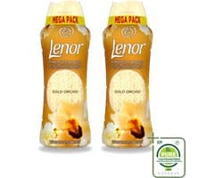 2 x Lenor – Geurparels – Gouden Orchidee – 570 g - Grootverpakking - Vaatwasstrips - Geurparel - Wasgeur - Orchidee - Vanille - Wasgeurparfum