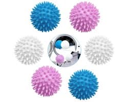 Set van 6 Herbruikbare Droogballen voor Wasmachine