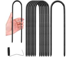 Grondankers 30 cm - 8 Stuks - Tuinharingen/Staken - Membraanharingen - Voor Harde Vloeren - Voor Tuin/Camping - Tentharingen