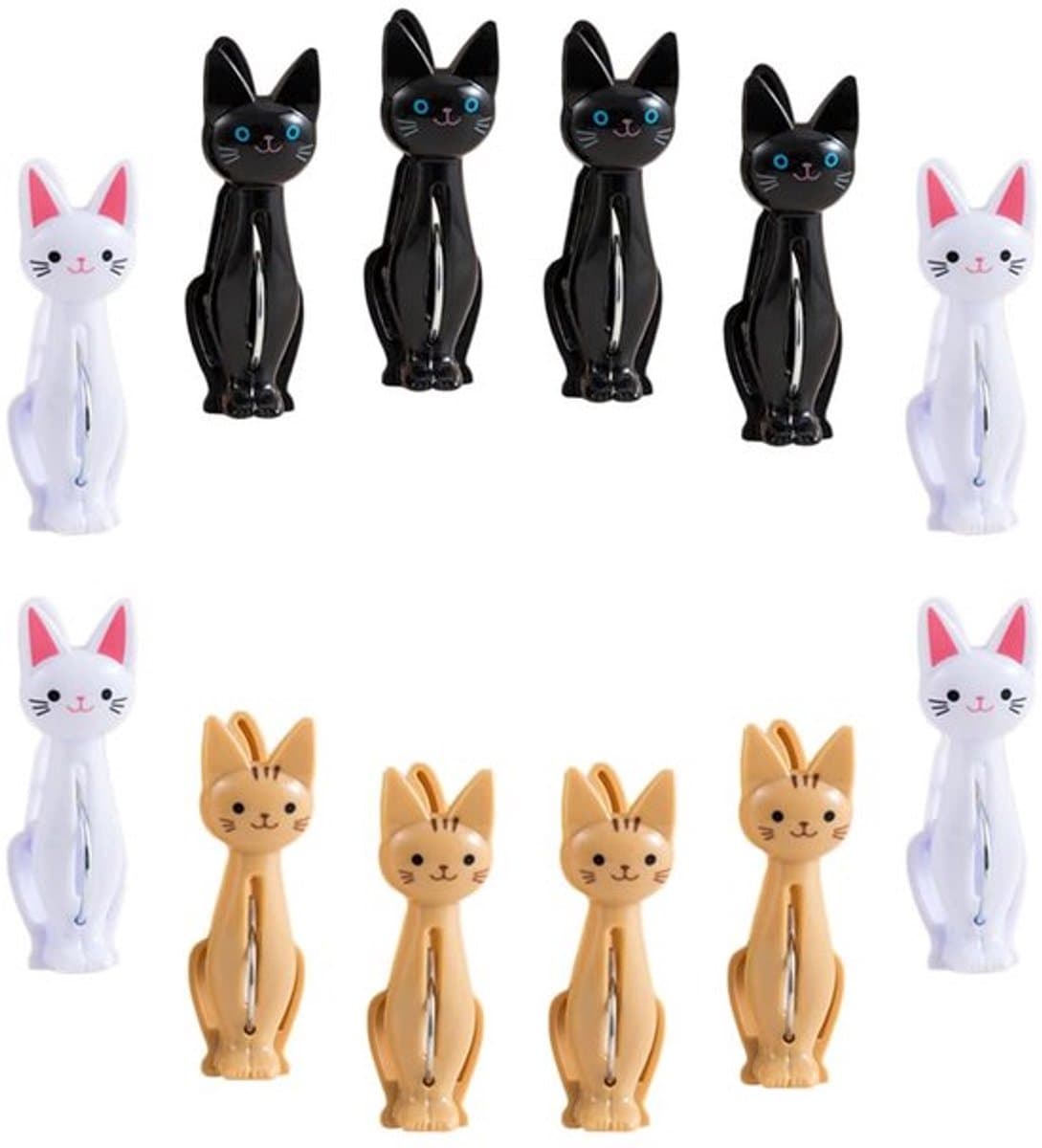 12 Stuks Kat Clip Kleding Mini Kledingknijpers voor Foto's Theedoek Clip Handdoek Clips Winddicht Handdoek Clips Antislip Tas — afbeelding 1