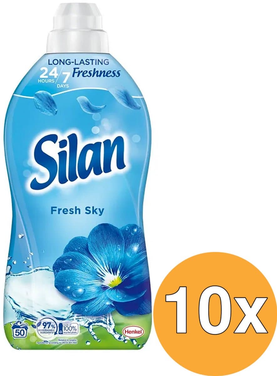 Silan Wasverzachter - Fresh Sky - 1100ml - 10x 50 Wasbeurten - Voordeelverpakking — afbeelding 1