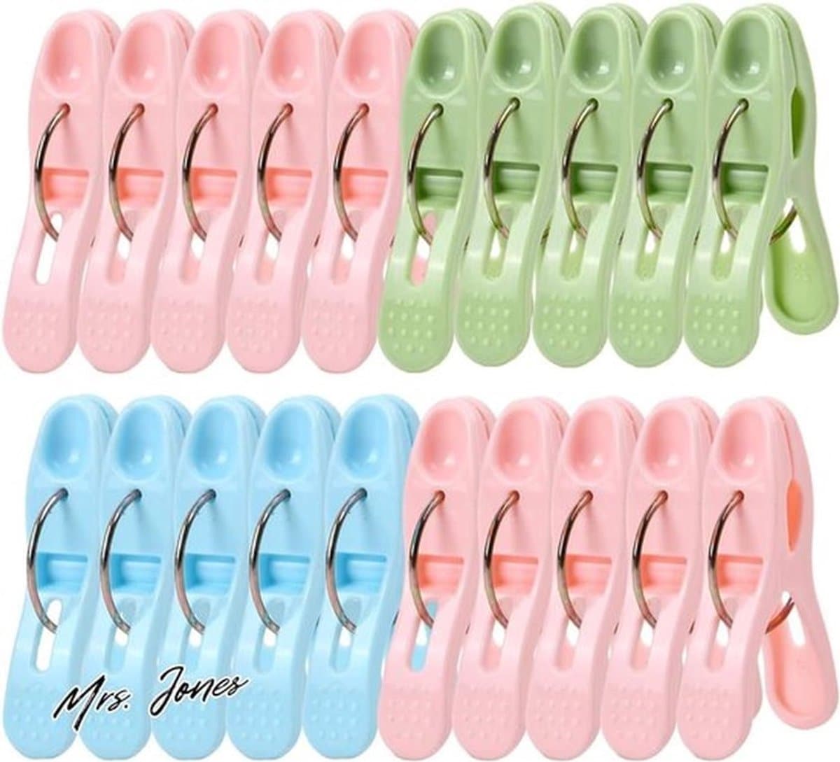 20-stuks wasknijpers mini-wasknijpers clips voor kleding wasknijpers premium wasknijpers kunststof wasknijpers kleurrijk geschikt wasrekken waslijnen. — afbeelding 1