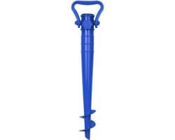 Strandparaplu zandanker - Blauw - Geschikt voor parasol met 19-32 mm paal - Lichtgewicht en draagbaar - Voor buitengebruik